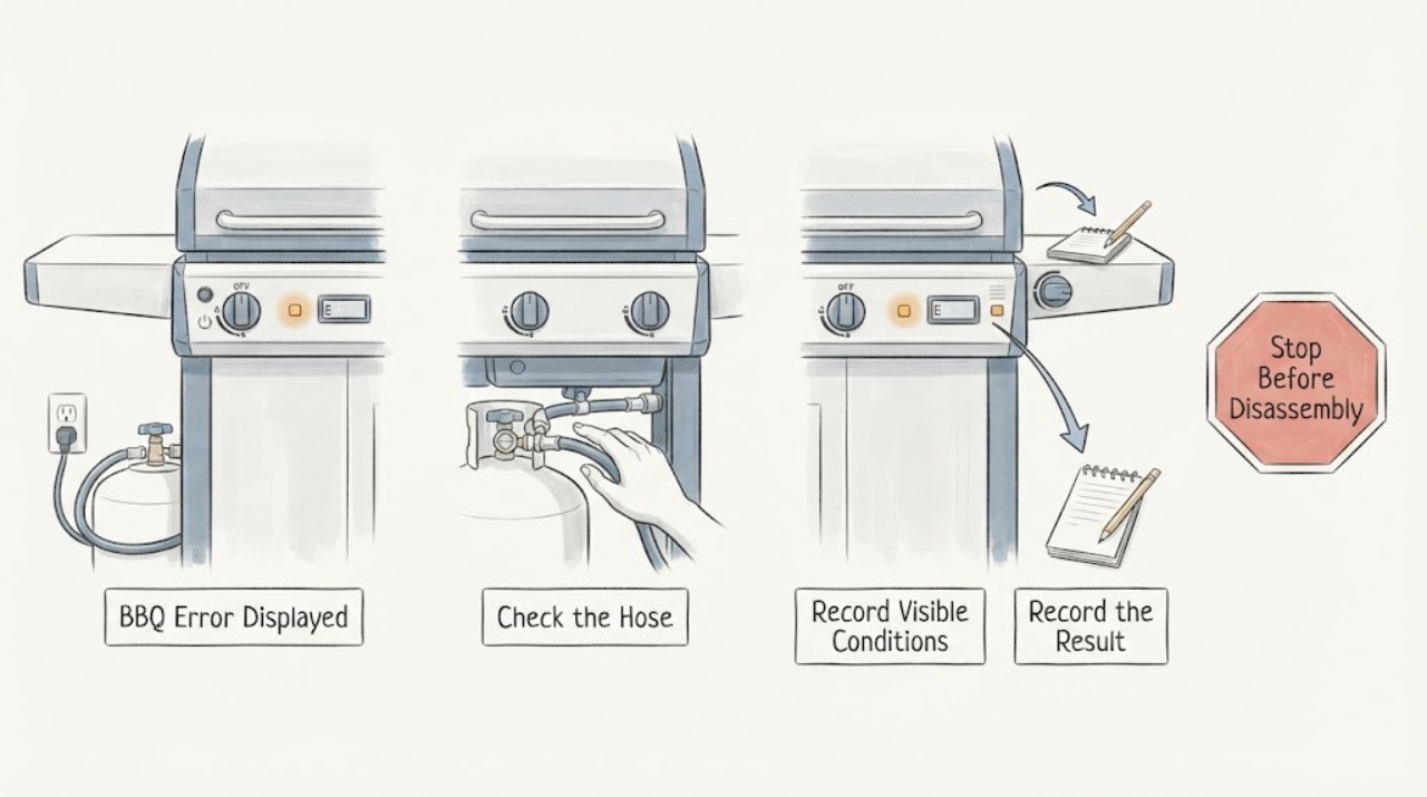 BBQ Error Displayed
