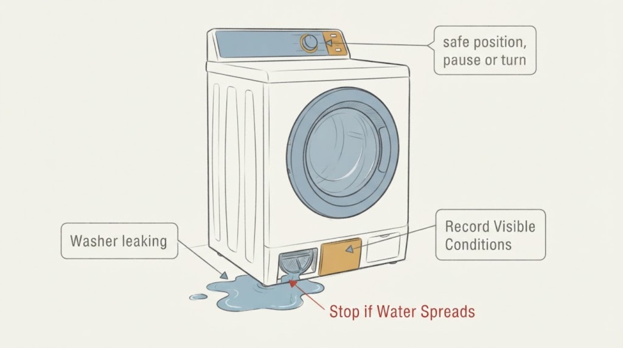 Washer leaking