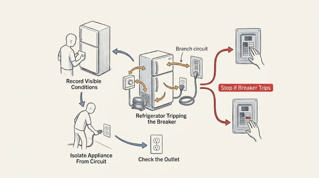 Refrigerator Tripping the Breaker