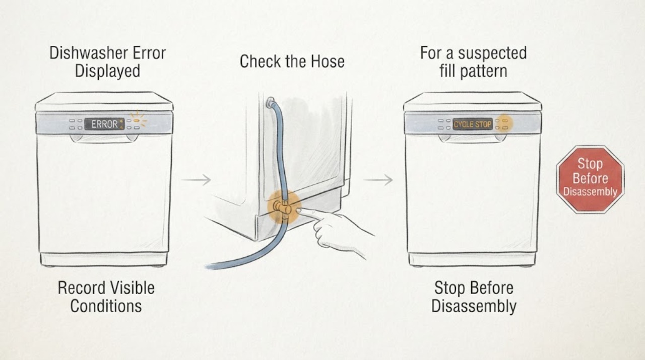 Dishwasher Error Displayed