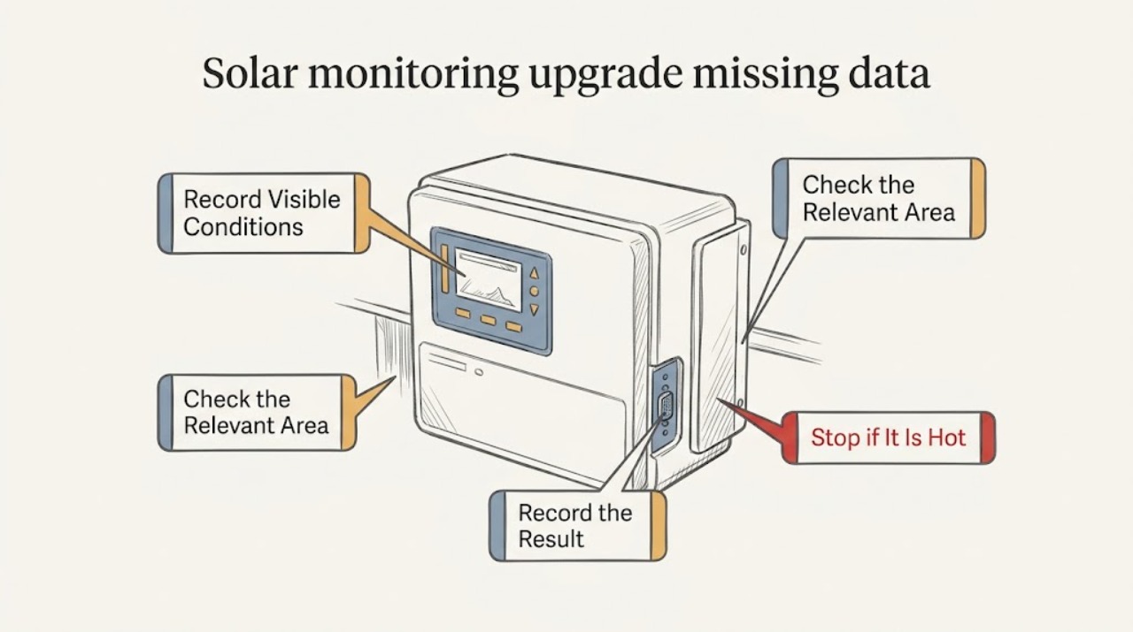 Solar monitoring upgrade missing data