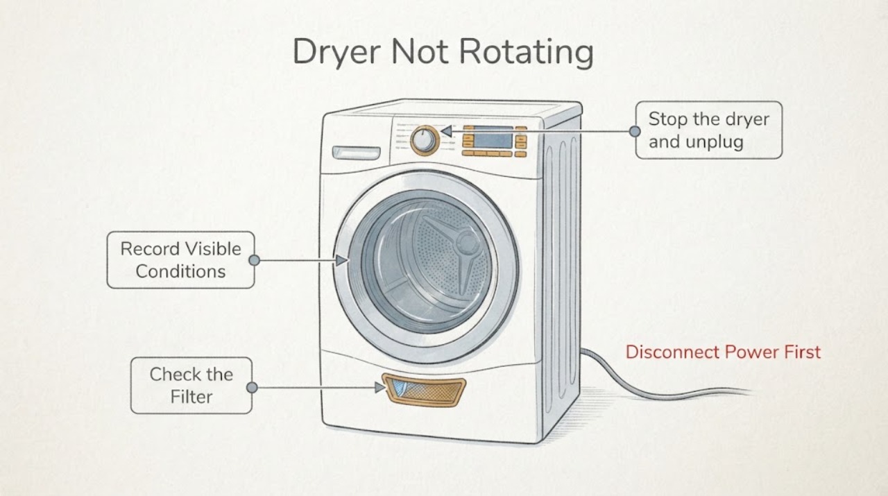 Dryer Not Rotating