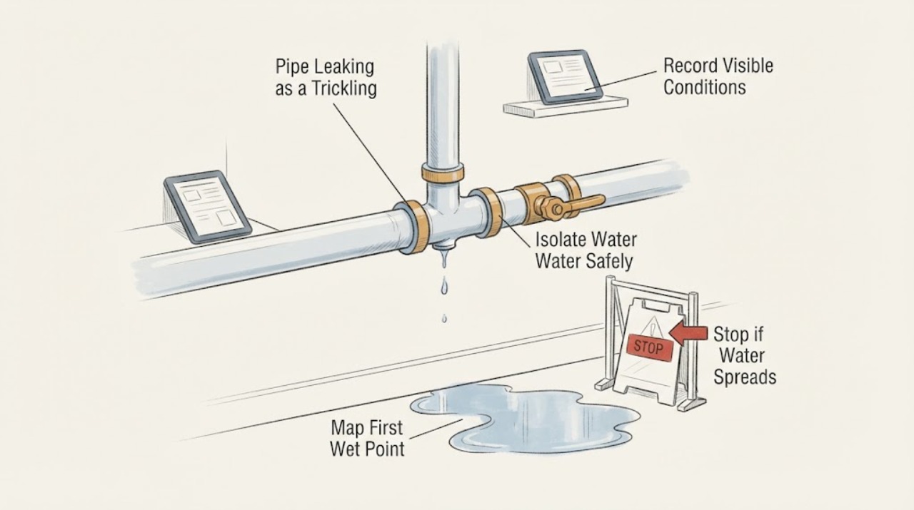 Pipe Leaking as a Trickling