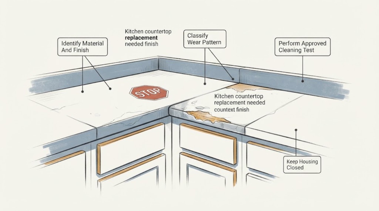 Kitchen countertop replacement needed finish