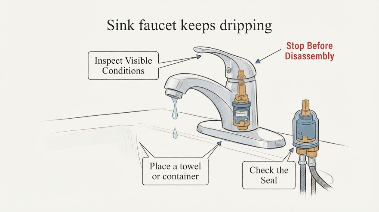 Sink faucet keeps dripping