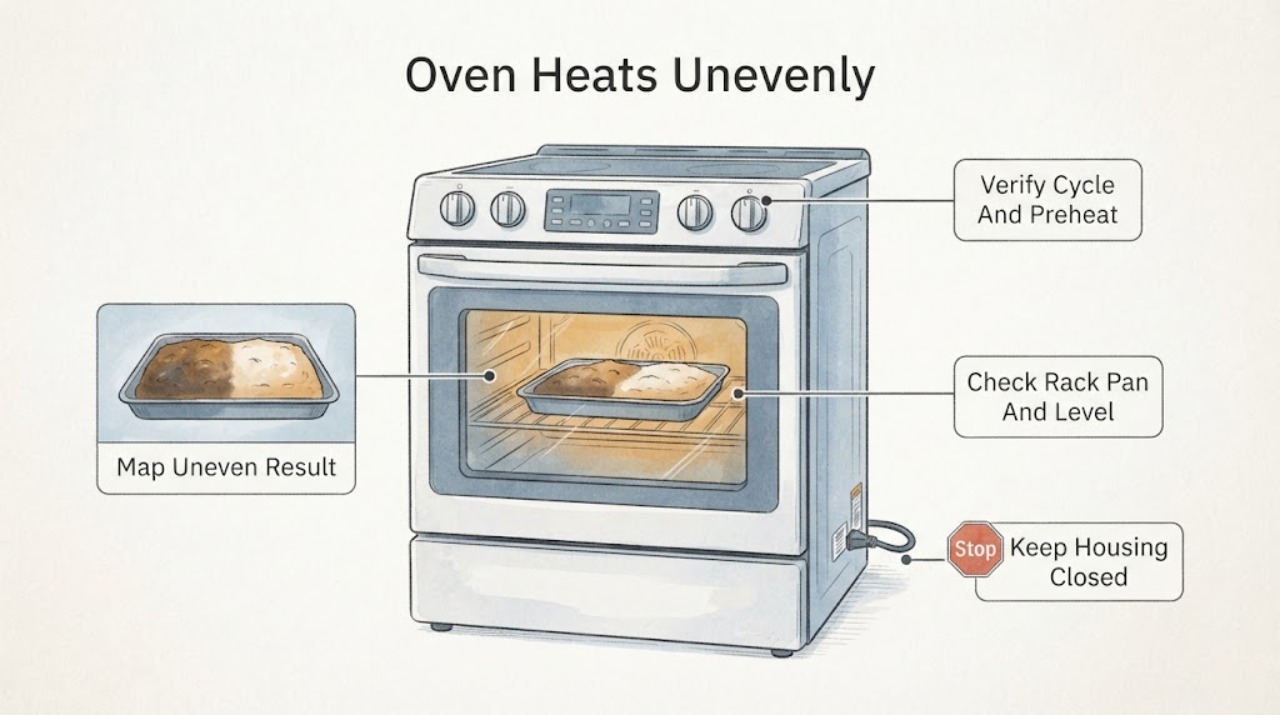 Oven Heats Unevenly