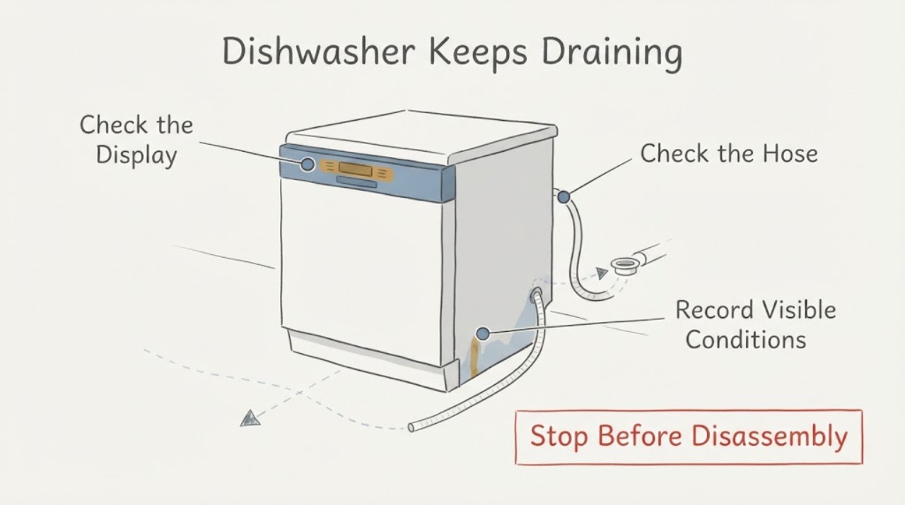 Dishwasher Keeps Draining