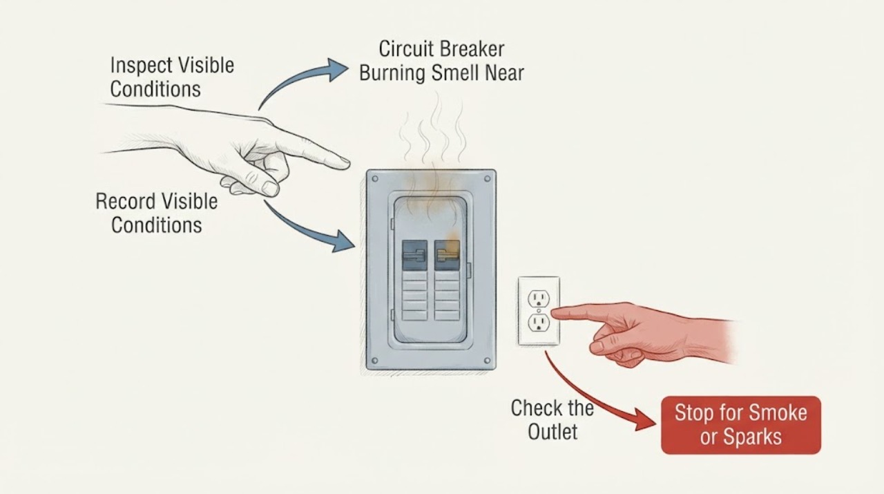 Circuit Breaker Burning Smell Near