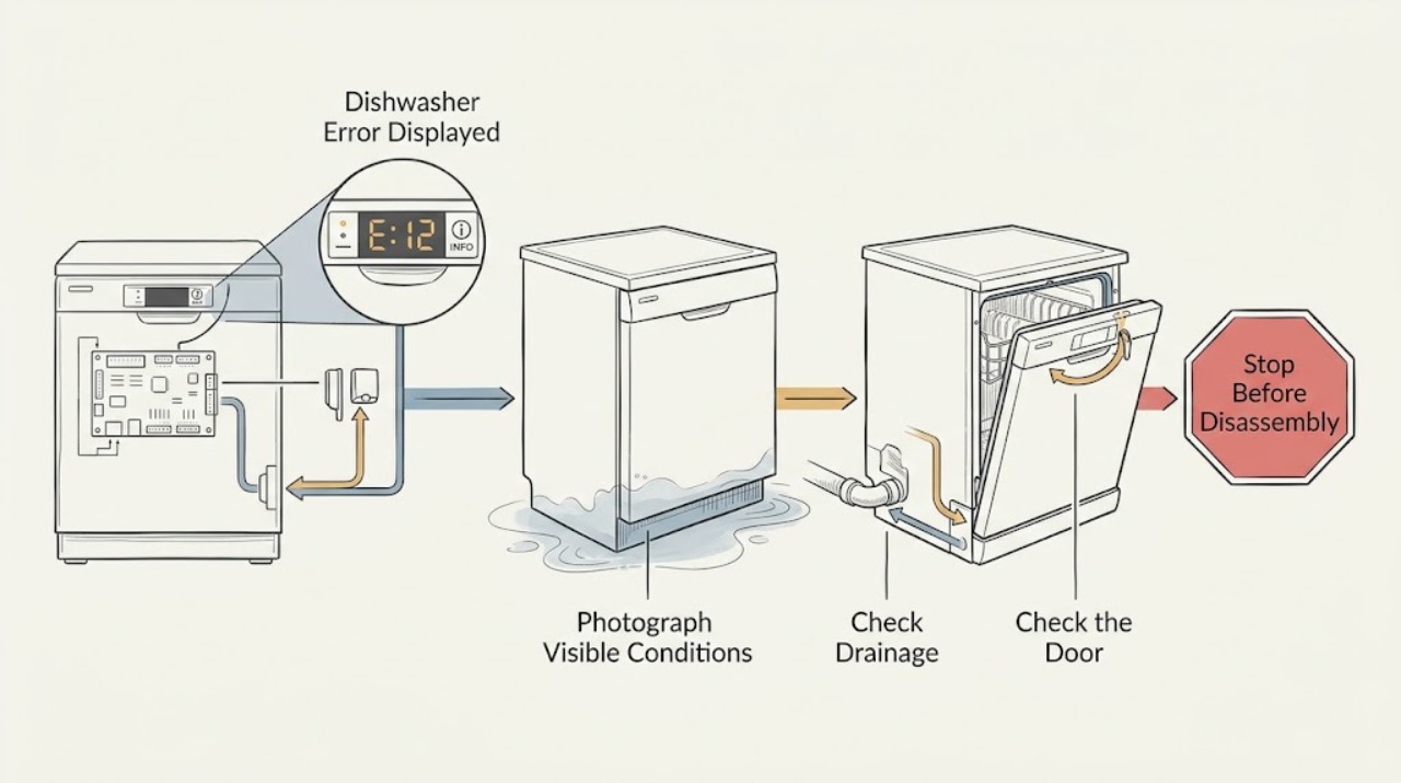 Dishwasher Error Displayed