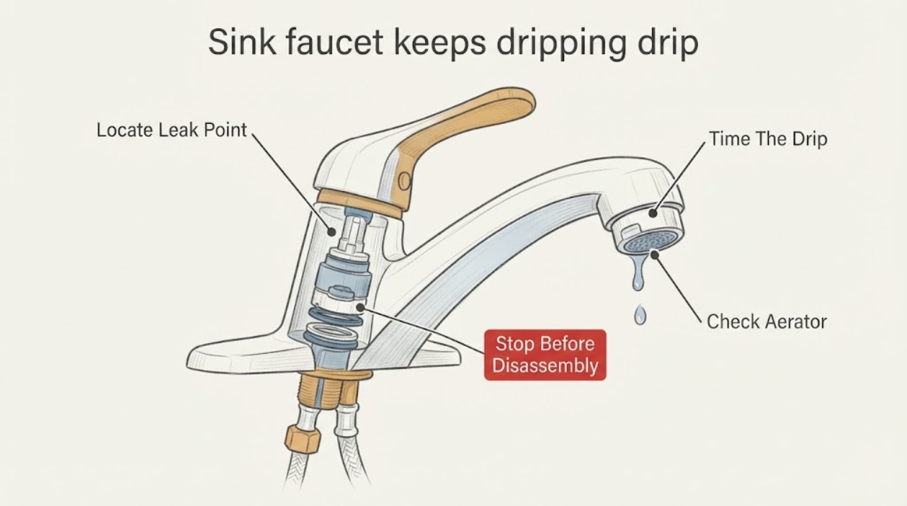 Sink faucet keeps dripping drip