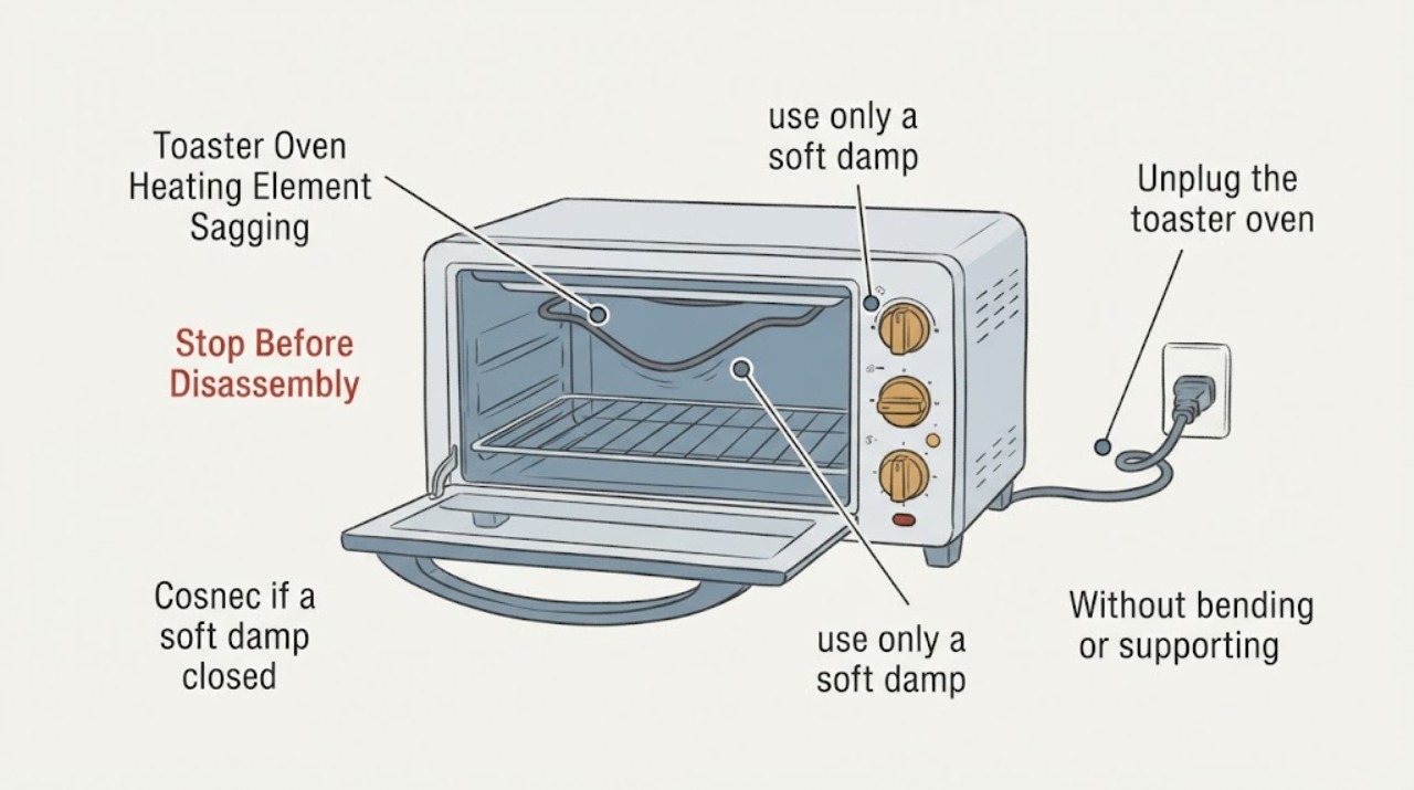 Toaster Oven Heating Element Sagging