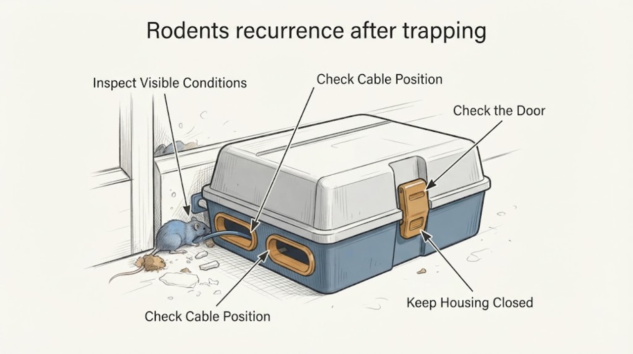 Rodents recurrence after trapping