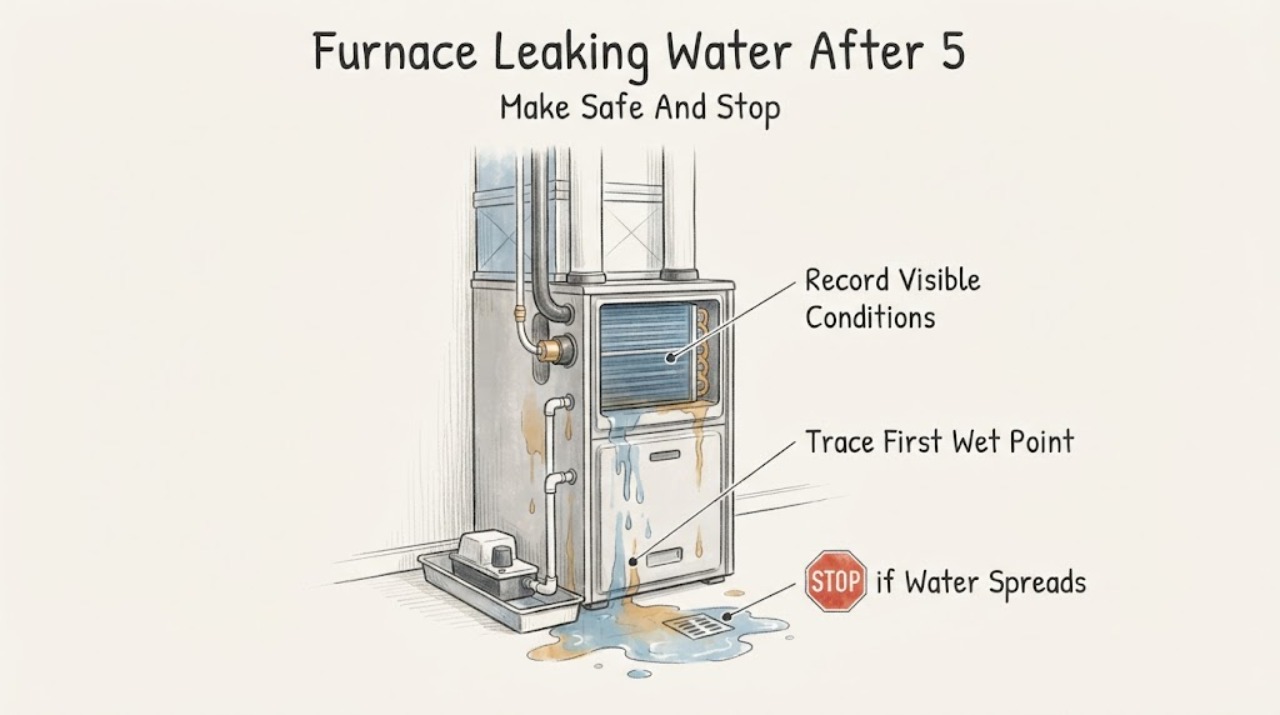 Furnace Leaking Water After 5