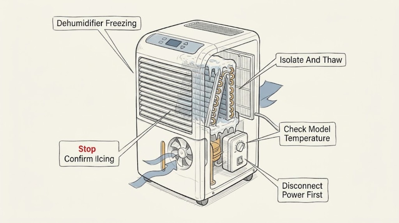 Dehumidifier Freezing