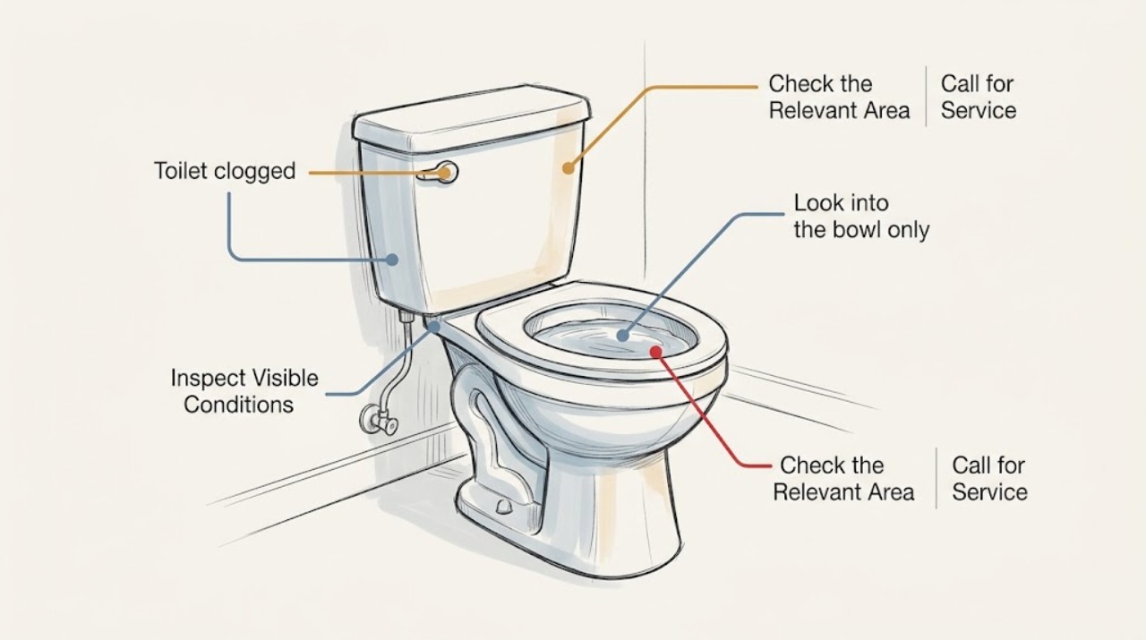 Toilet clogged