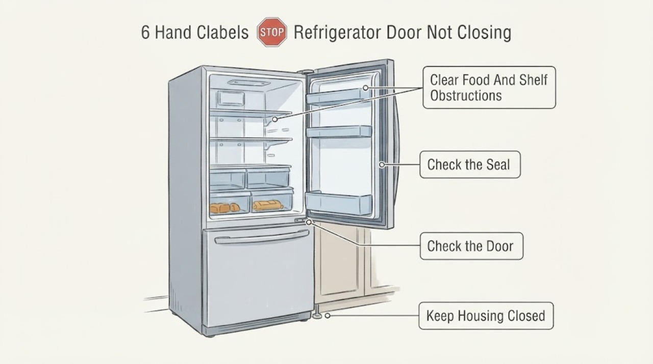 Refrigerator Door Not Closing