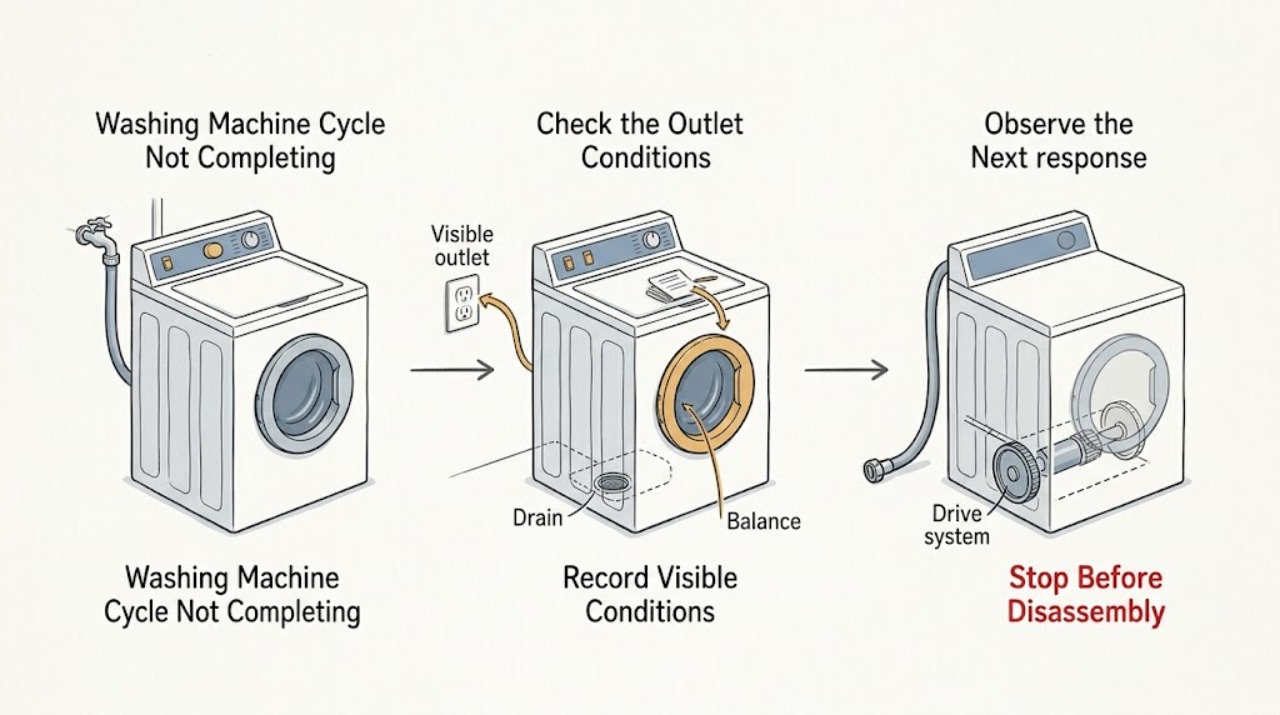 Washing Machine Cycle Not Completing
