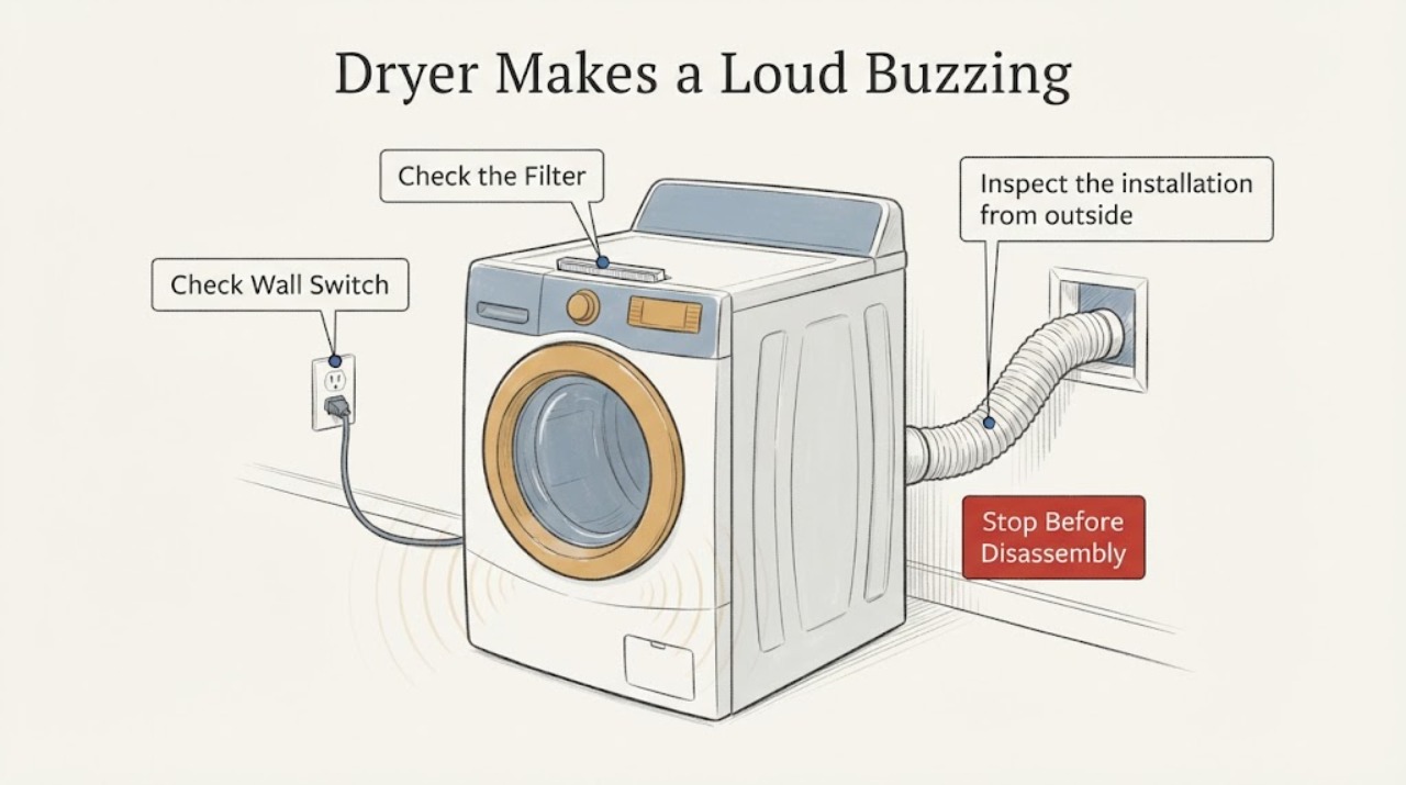 Dryer Makes a Loud Buzzing