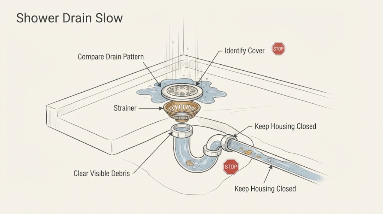 Shower Drain Slow