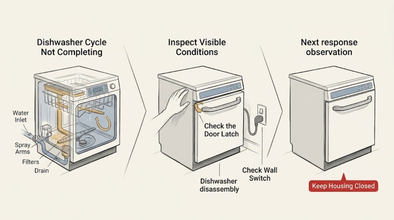 Dishwasher Cycle Not Completing