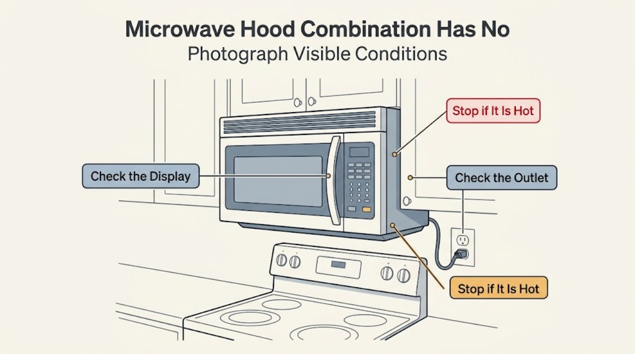 Microwave Hood Combination Has No
