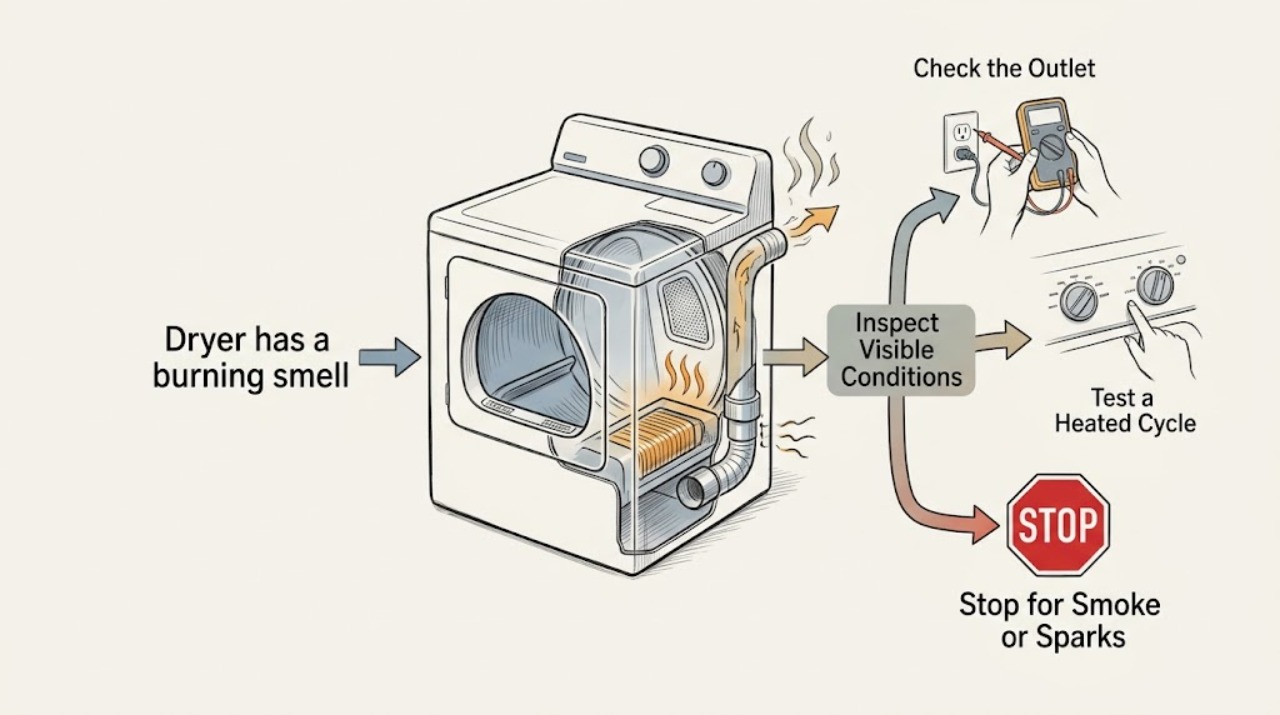 Dryer has a burning smell