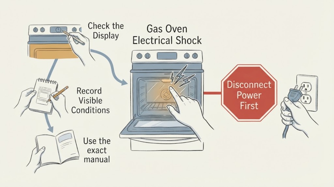 Gas Oven Electrical Shock