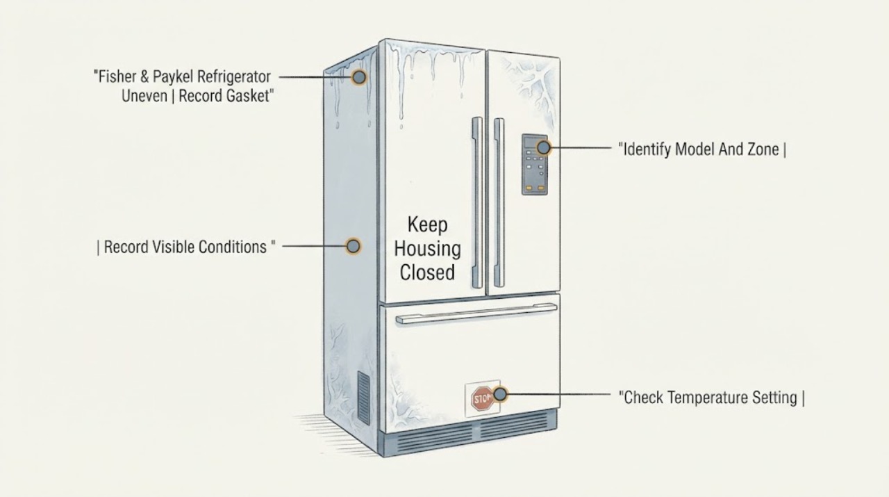 Fisher & Paykel Refrigerator Uneven