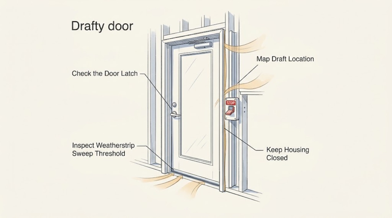 Drafty door