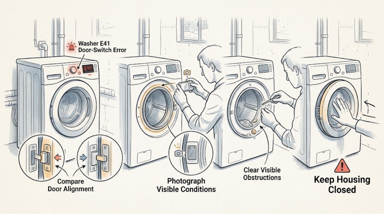 Washer E41 Door-Switch Error