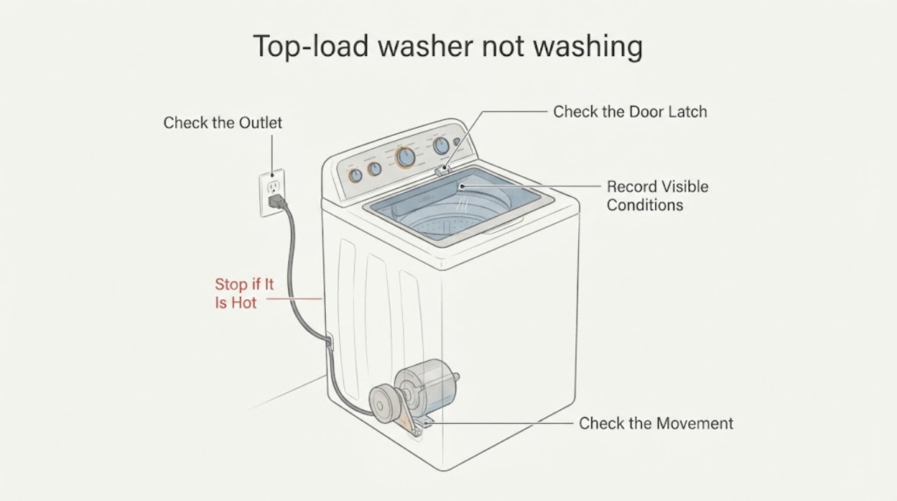 Top-load washer not washing