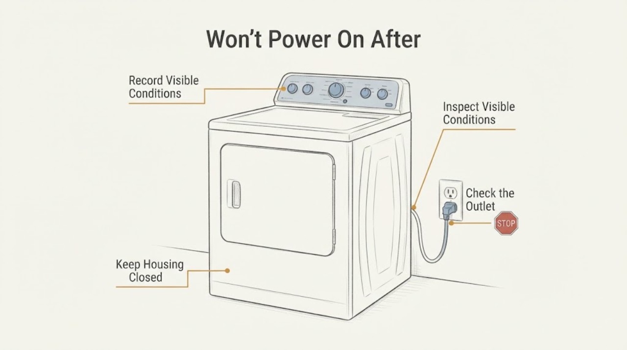 Won't Power On After