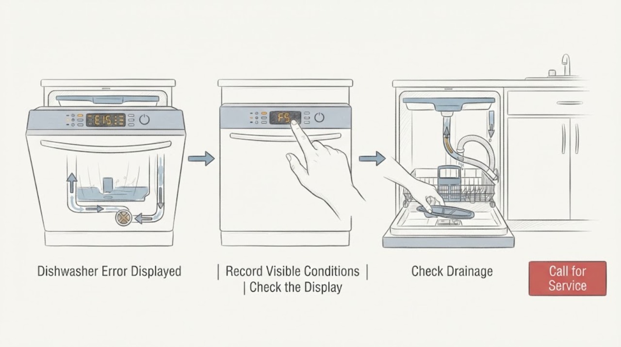 Dishwasher Error Displayed