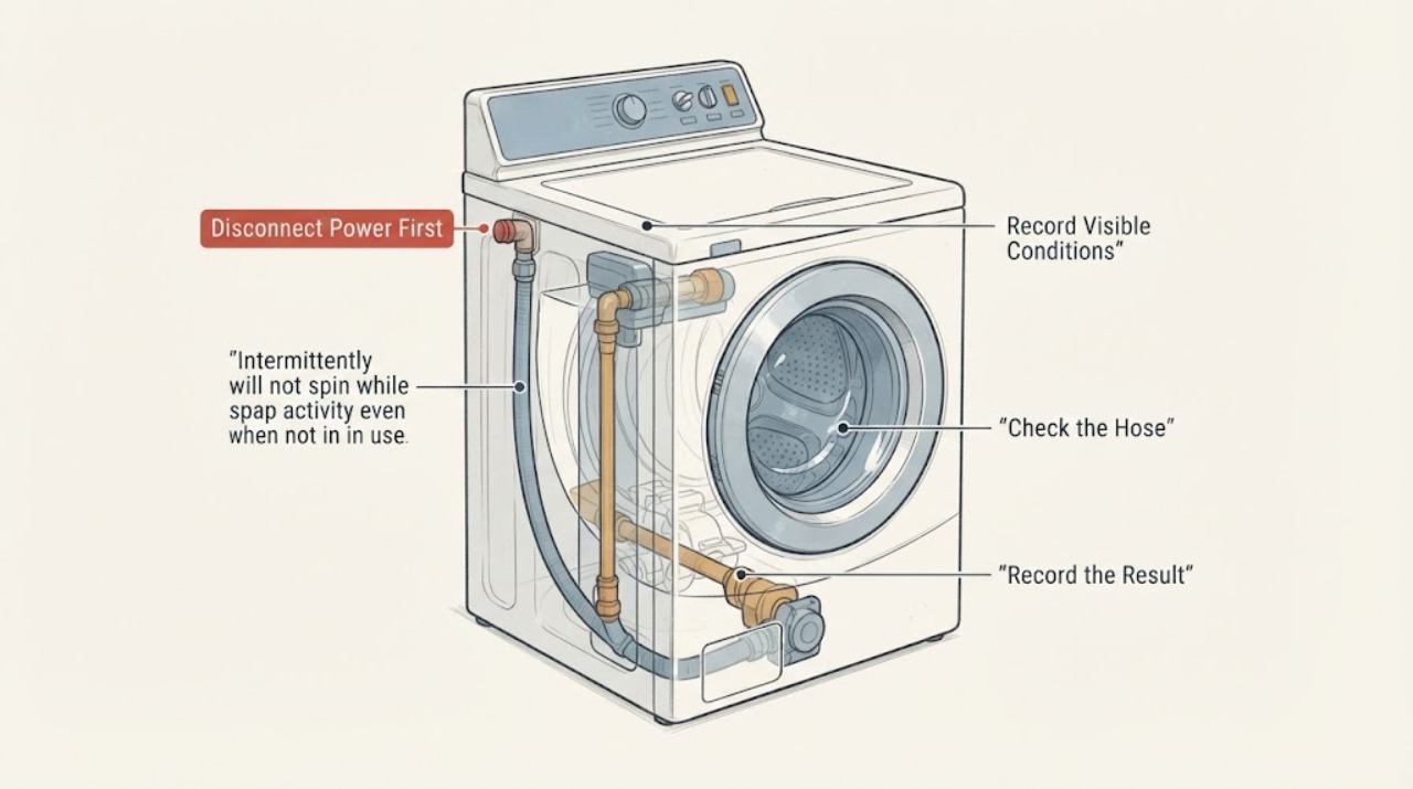 Intermittently will not spin while