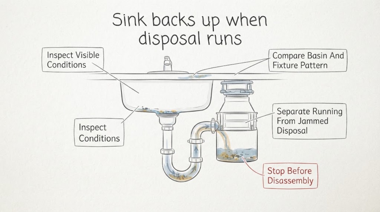 Sink backs up when
