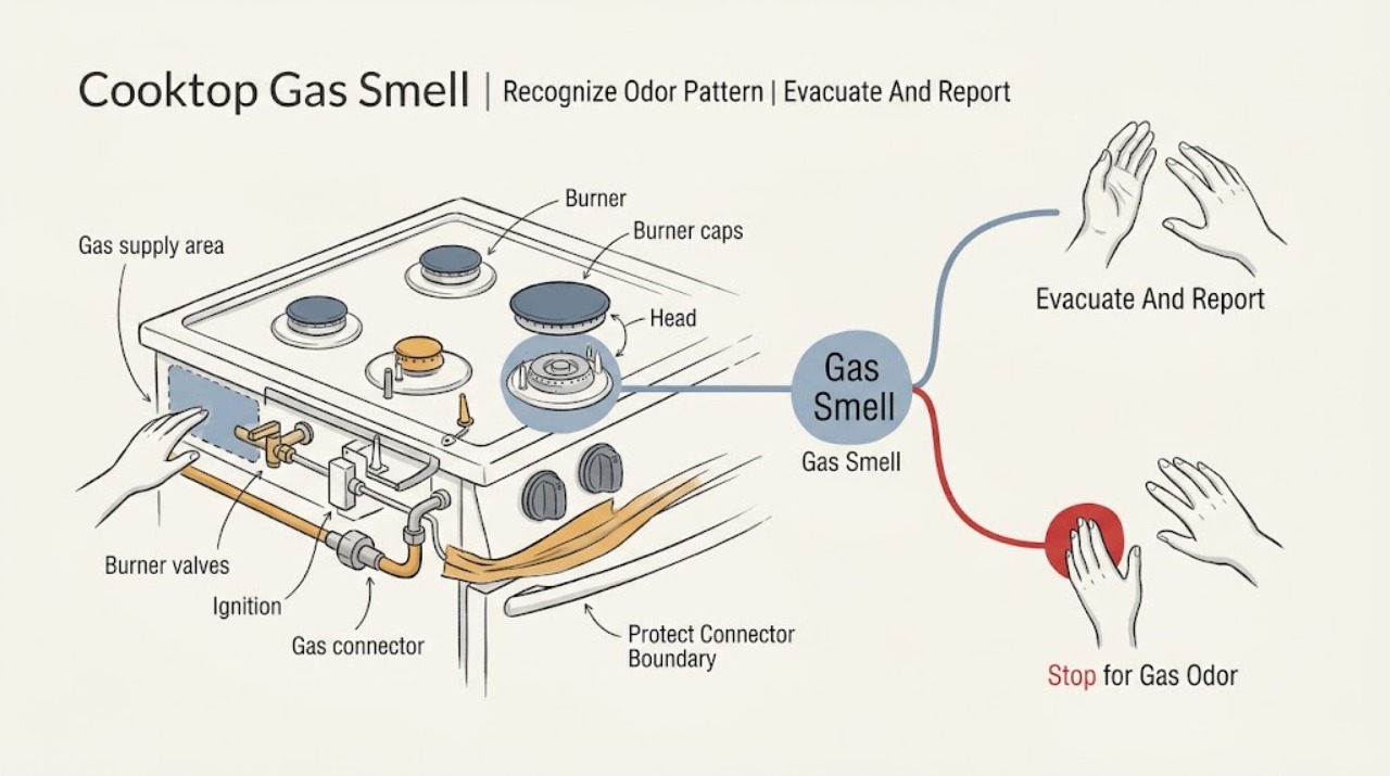 Cooktop Gas Smell