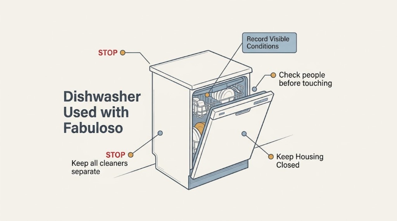 Dishwasher Used with Fabuloso
