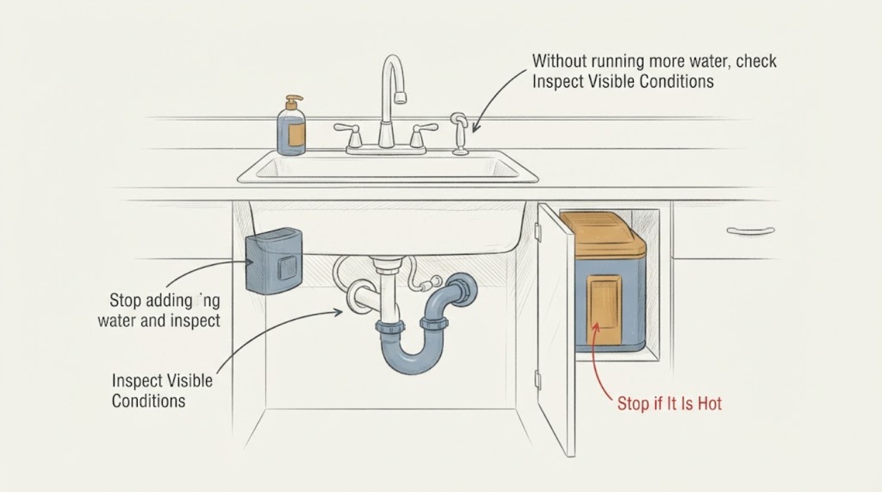 Sink p trap clogged