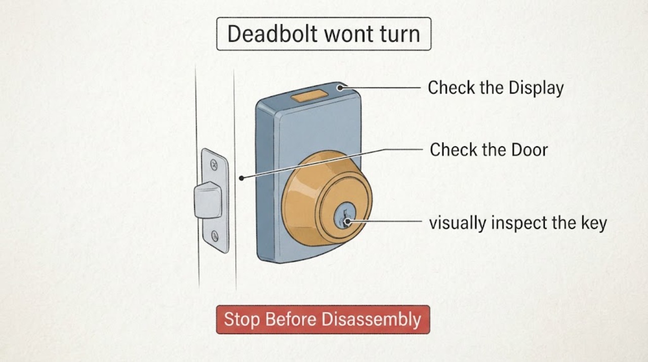 Deadbolt wont turn