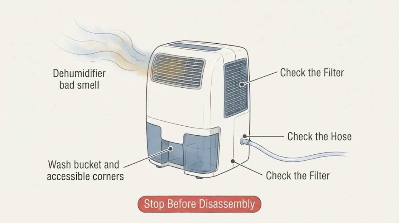 Dehumidifier bad smell