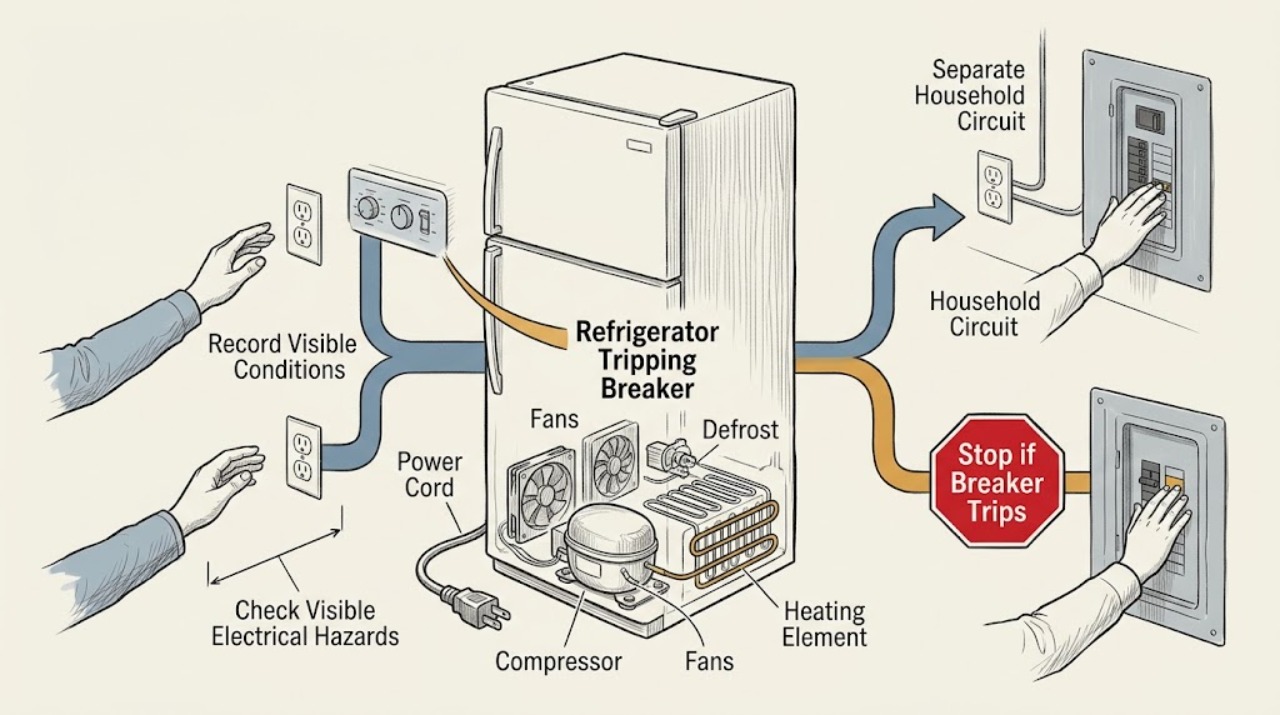 Refrigerator Tripping Breaker
