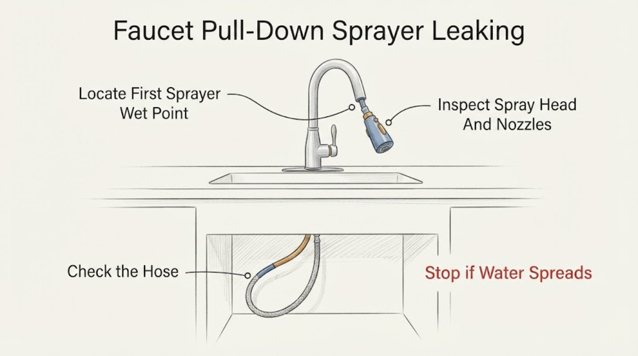 Faucet Pull-Down Sprayer Leaking