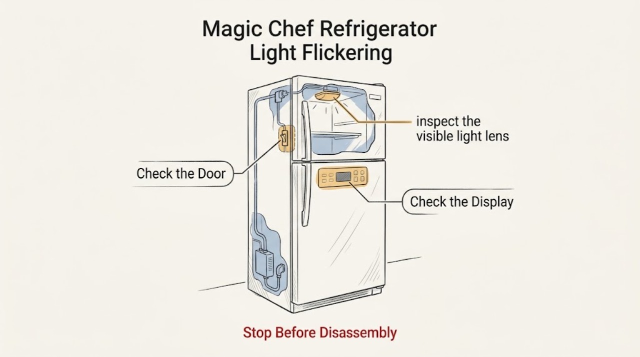 Magic Chef Refrigerator Light Flickering