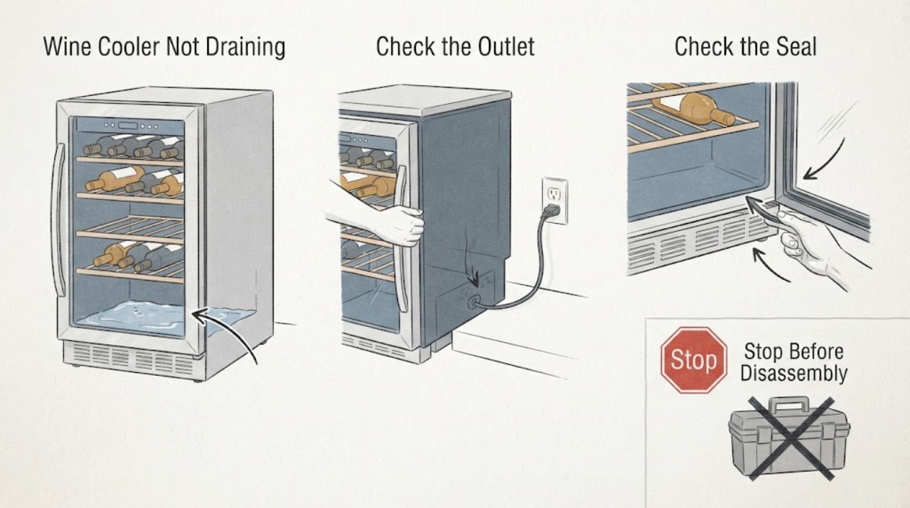 Wine Cooler Not Draining