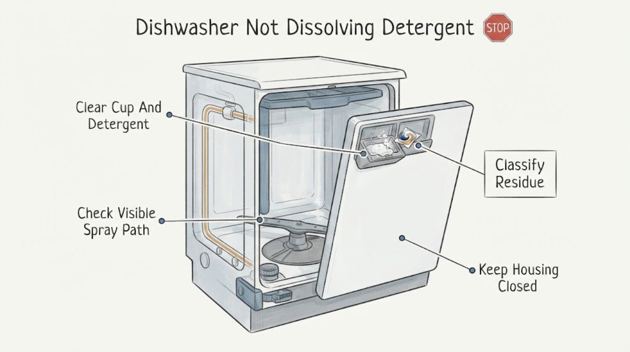 Dishwasher Not Dissolving Detergent |