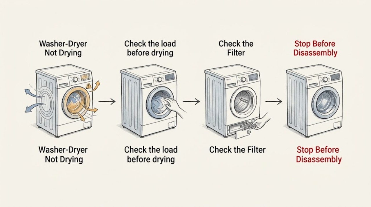 Washer-Dryer Not Drying