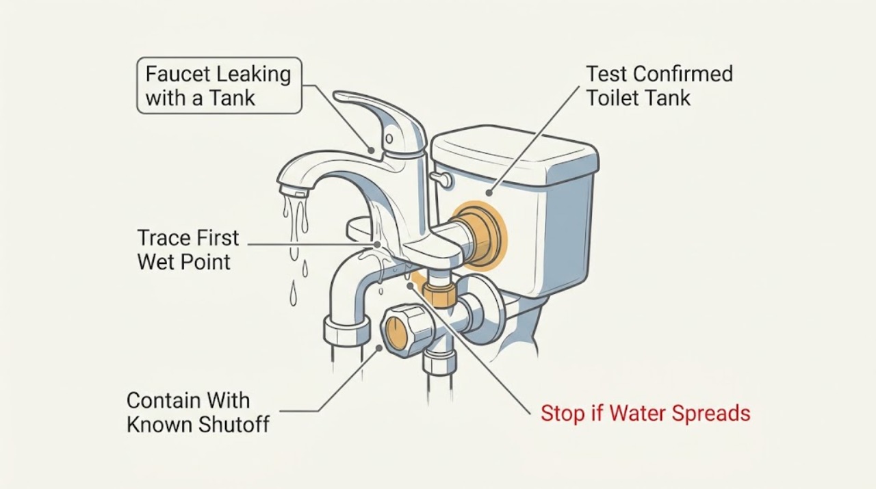 Faucet Leaking with a Tank