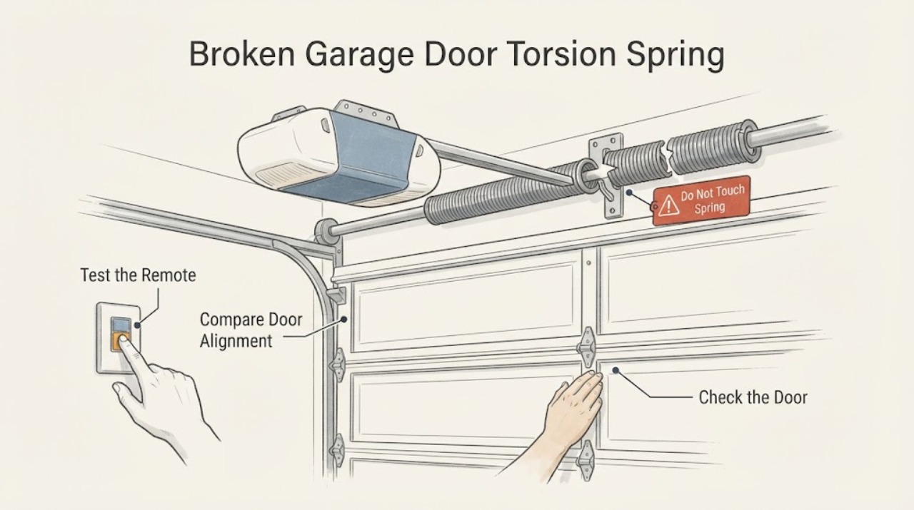 Broken Garage Door Torsion Spring