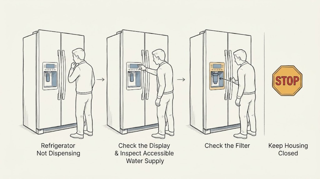 Refrigerator Not Dispensing
