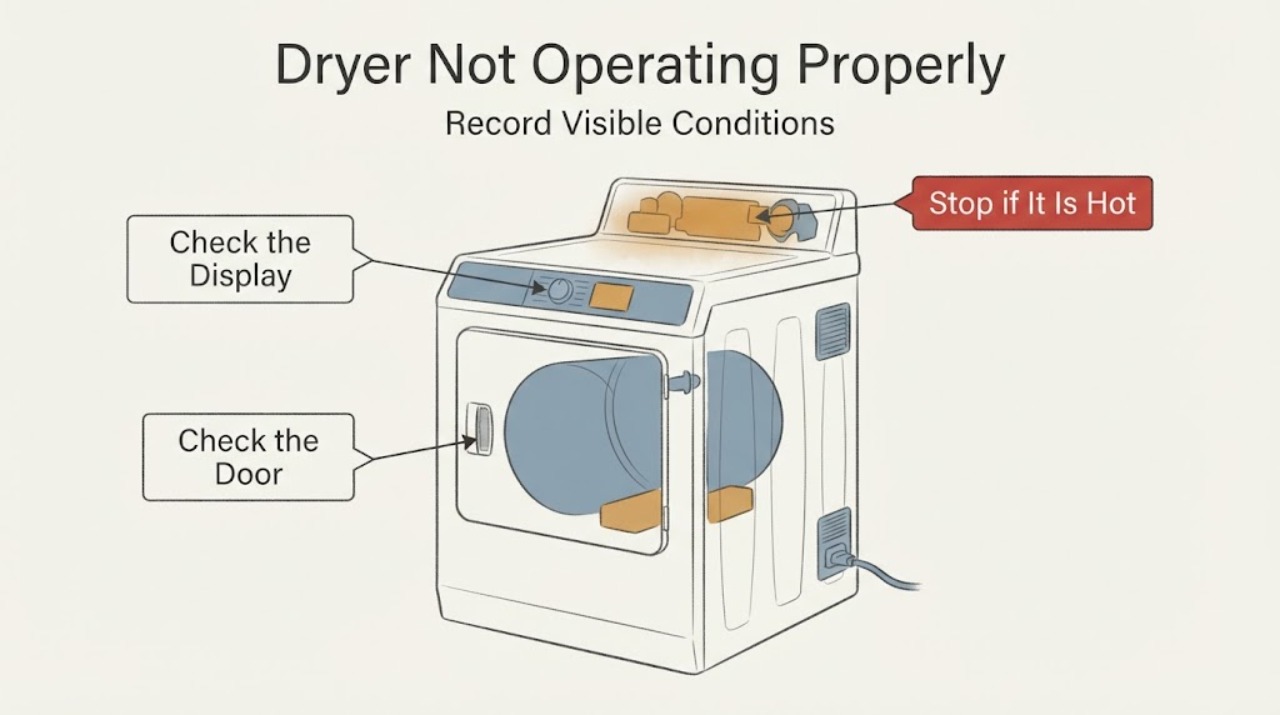 Dryer Not Operating Properly